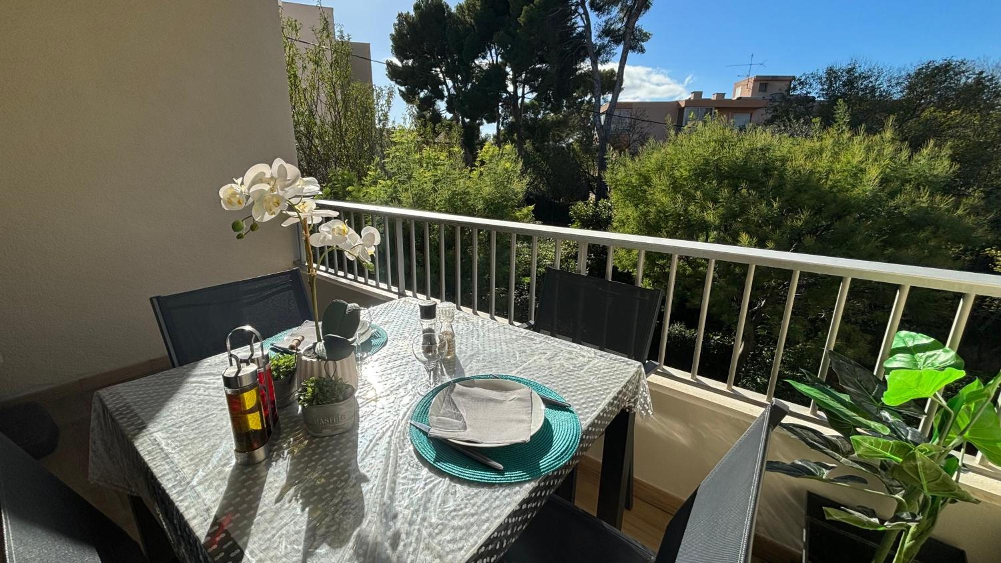 Proche Centre Sanary Studio Climatise 4 Personnes Exterior foto