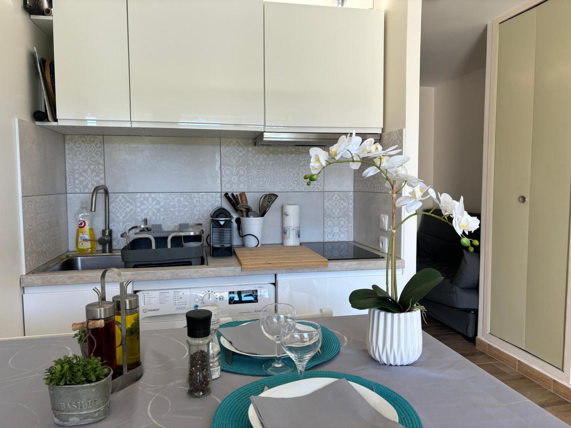 Proche Centre Sanary Studio Climatise 4 Personnes Exterior foto